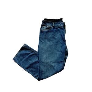 L.L Bean Favorite Fit med. wash stretch straight leg jeans women’s 18 reg.